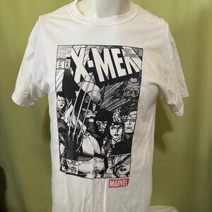 X Men Wolverine Cyclops Rogue Men's White T Shirt Medium Mad Engine